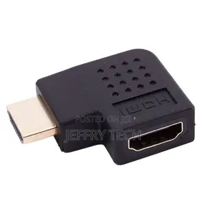 Gold Plated HDMI Right Angle Port Saver Adapter Male to Fema