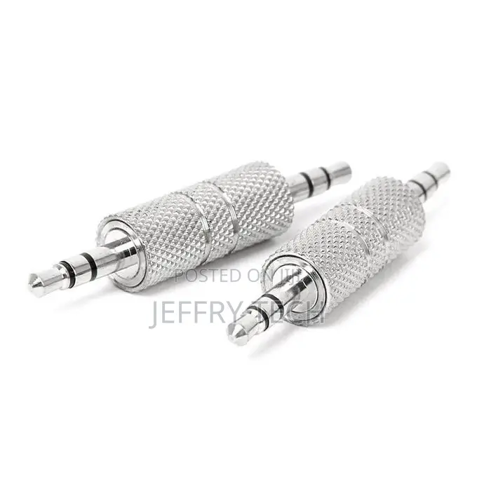 2pcs 3.5mm Stereo Male to 3.5mm Male Headphone Audio Adapter