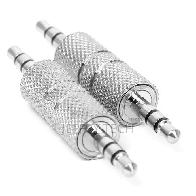 2pcs 3.5mm Stereo Male to 3.5mm Male Headphone Audio Adapter
