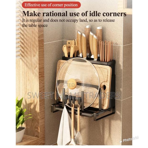 Knife Rack Wall Hanging Kitchen Chop Stick Storage Rack - main view