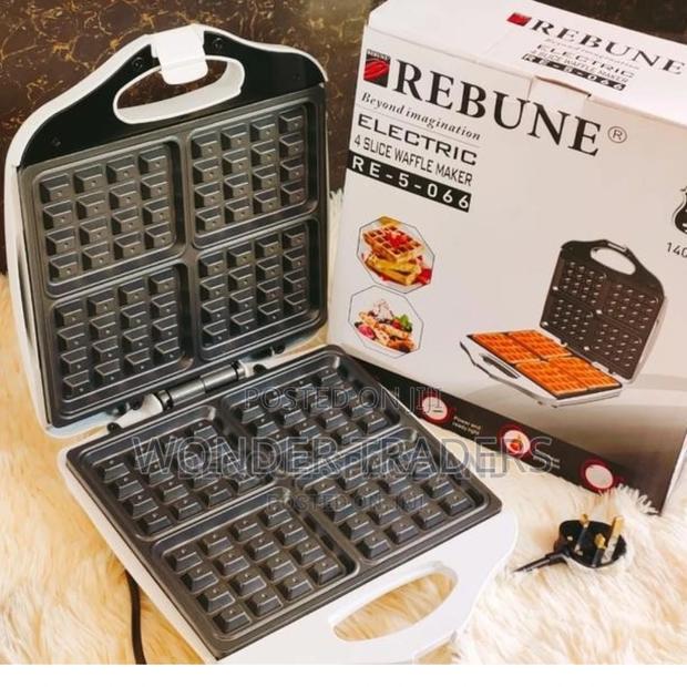 4 Slice Waffle Maker Rebune - main view