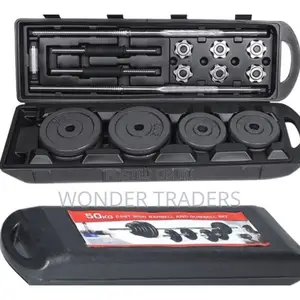 Adjustable Barbell / Dumbbell Weight Set (50 KG)
