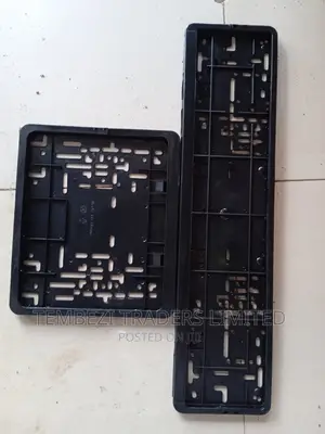 New Shape Plastic Number Plates Holders Black