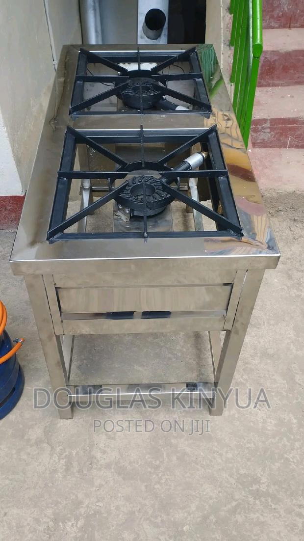 Two Burners Commercial Gas Cooker. - main view