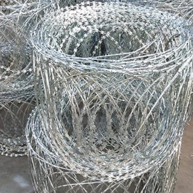 Galvanized Flat Trap Sharp Razor Wire - main view