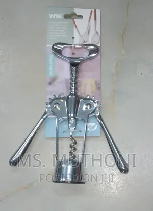 Stainless Steel Metal Wine Corkscrew Bottle Beer Cap Opener