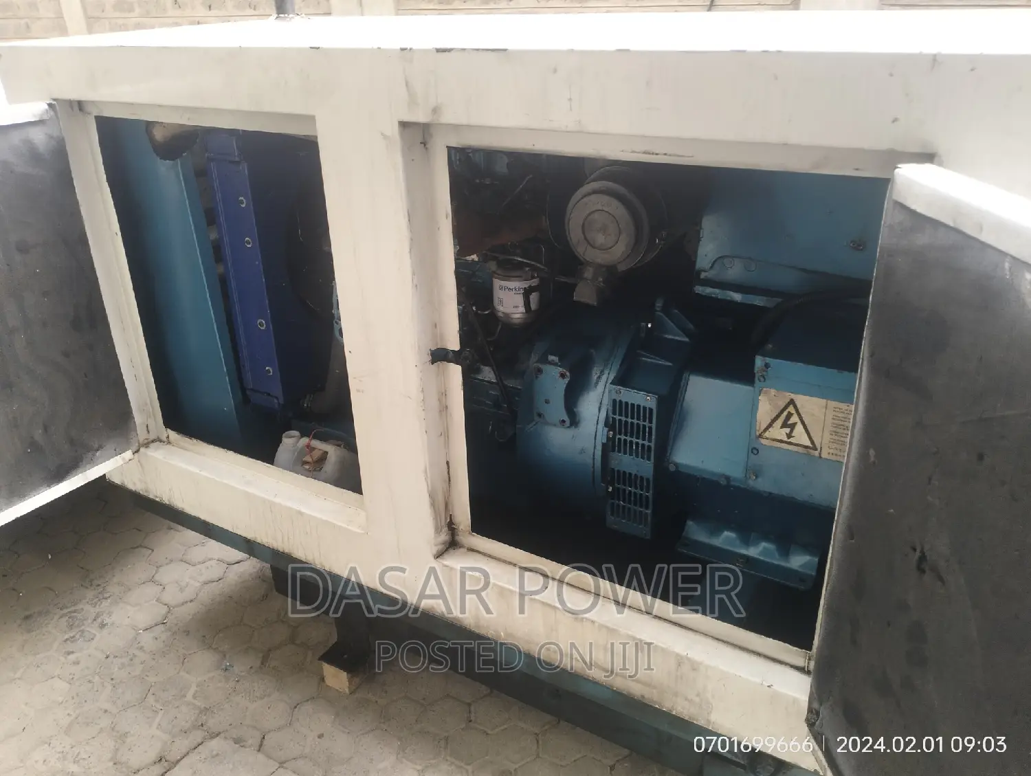 27kva Perkins Generator, Ex Uk