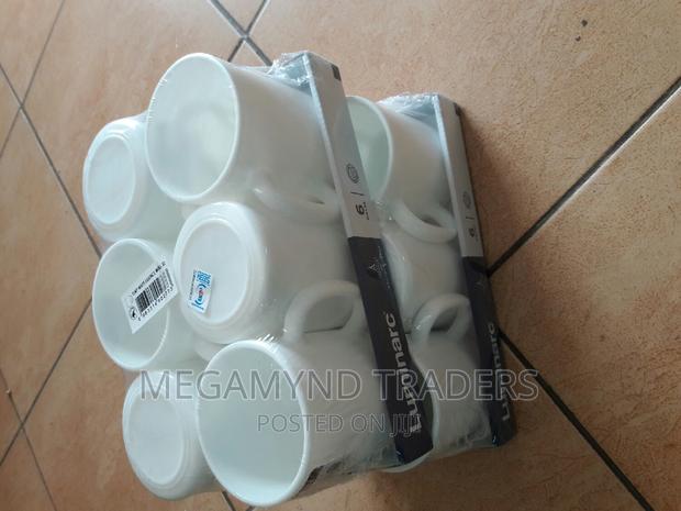 6pc Luminarc Mugs/6pc Luminarc Cups/White Plain Luminar Mug - thumbnail 2