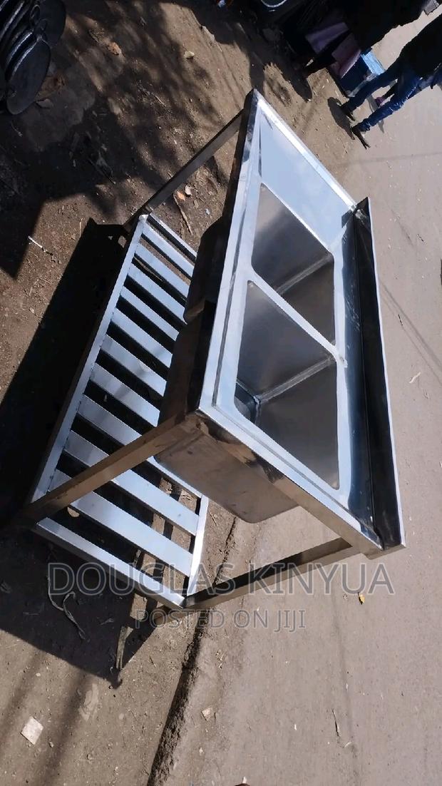 Two Bowl Stainless Steel Sink.