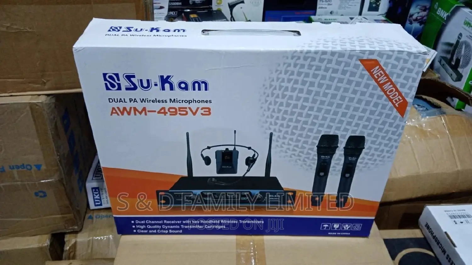Sukam AWM-495V3 Dual PA Wireless Microphone