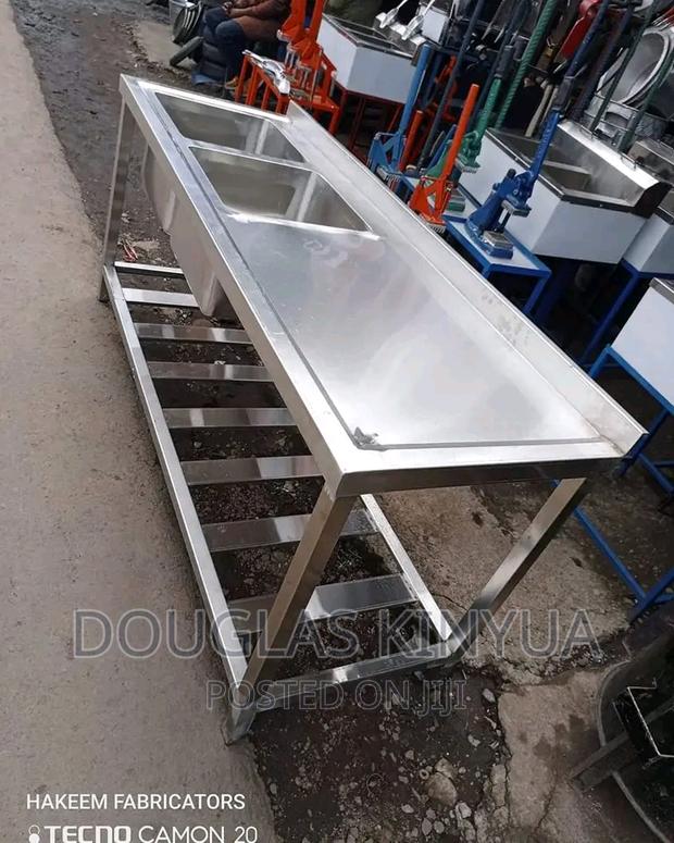 Double Bowl Stainless Steel Sink.