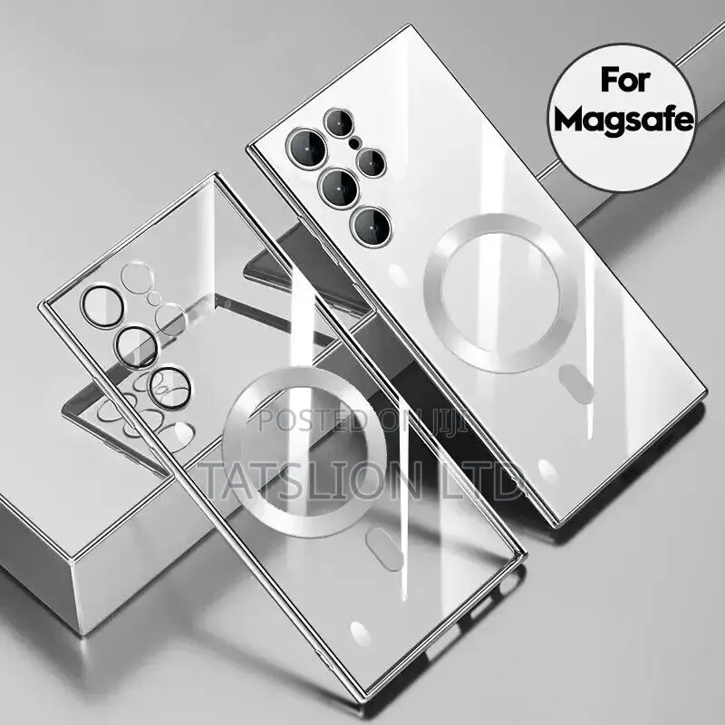 For Samsung Galaxy S24 S 24 Ultra Plus Magsafe Plating Clear