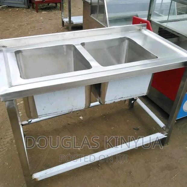 Double Sink Stainless Steel Commercial.
