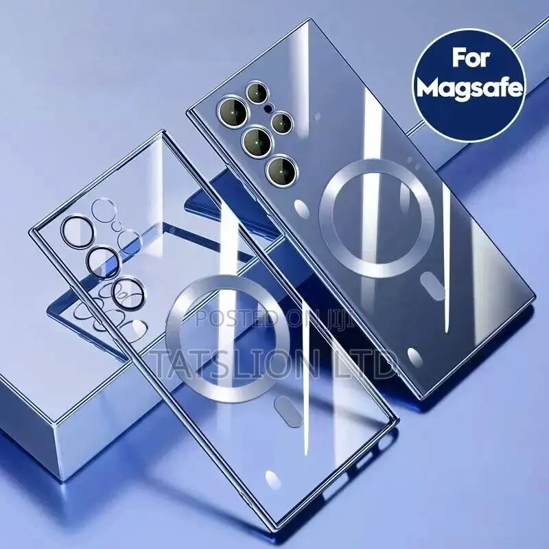 For Samsung Galaxy S24 S 24 Ultra Plus Magsafe Plating Clear