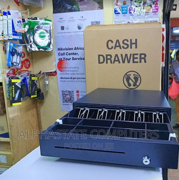 POS Cash Drawer Box 4 Bill 5 Coin Tray