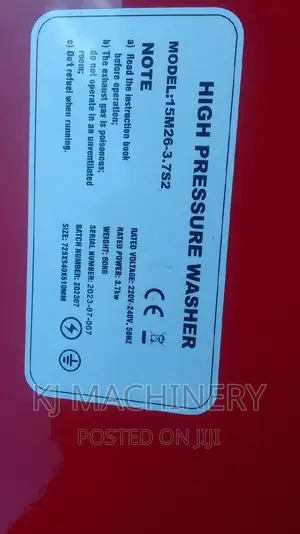 Pioneer 3450psi Highpressure Washer -Quality Brand