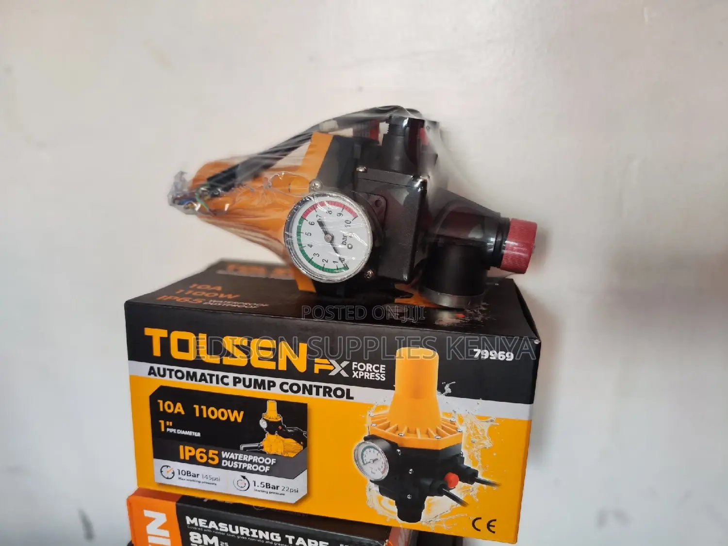 Tolsen Automatic Pump Control With Gauge Premium Heavy Duty