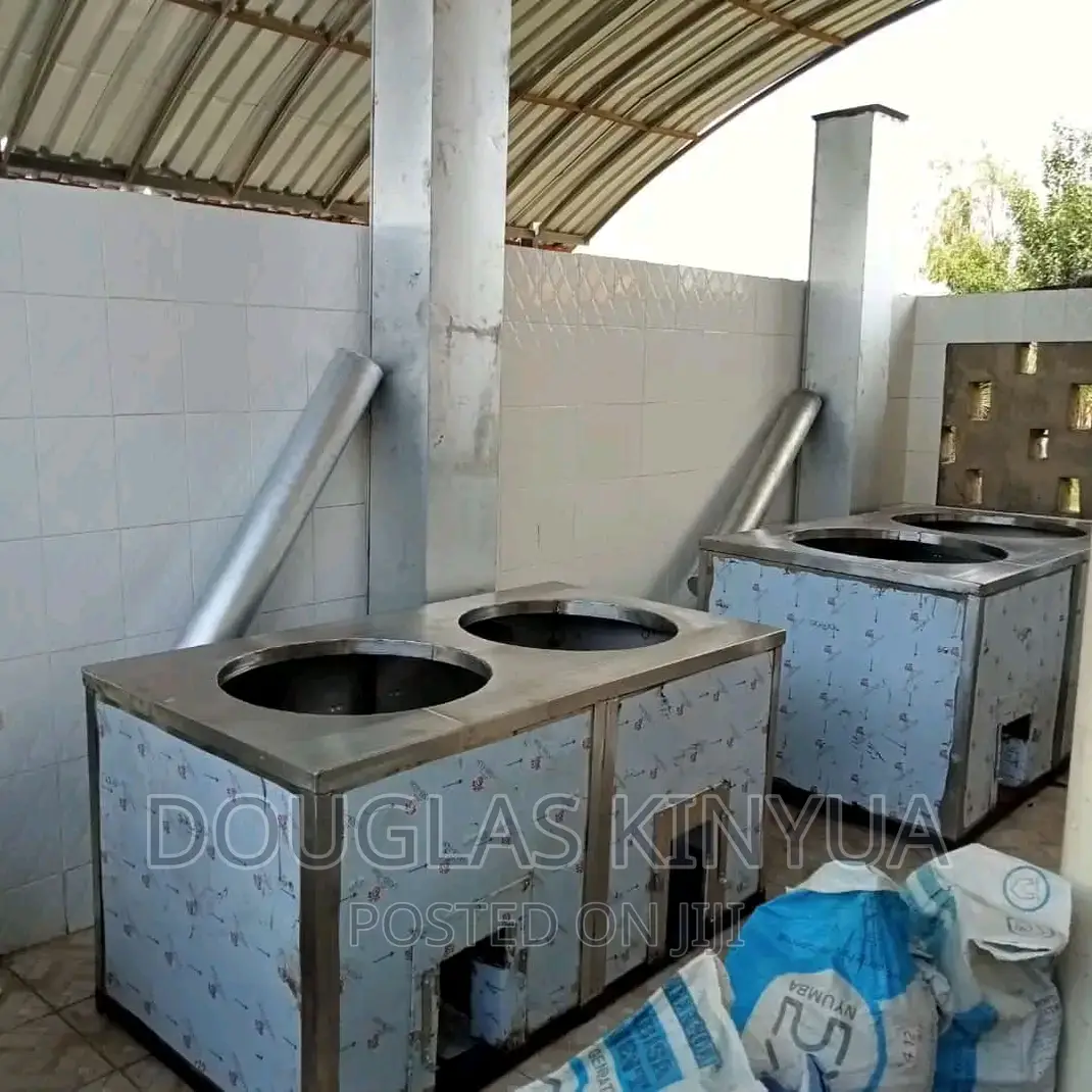 Stainless Steel Two Sufuria Energy Saving Jiko 100ltres.