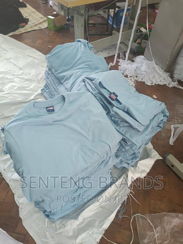 Sky Blue Round Neck T-Shirts