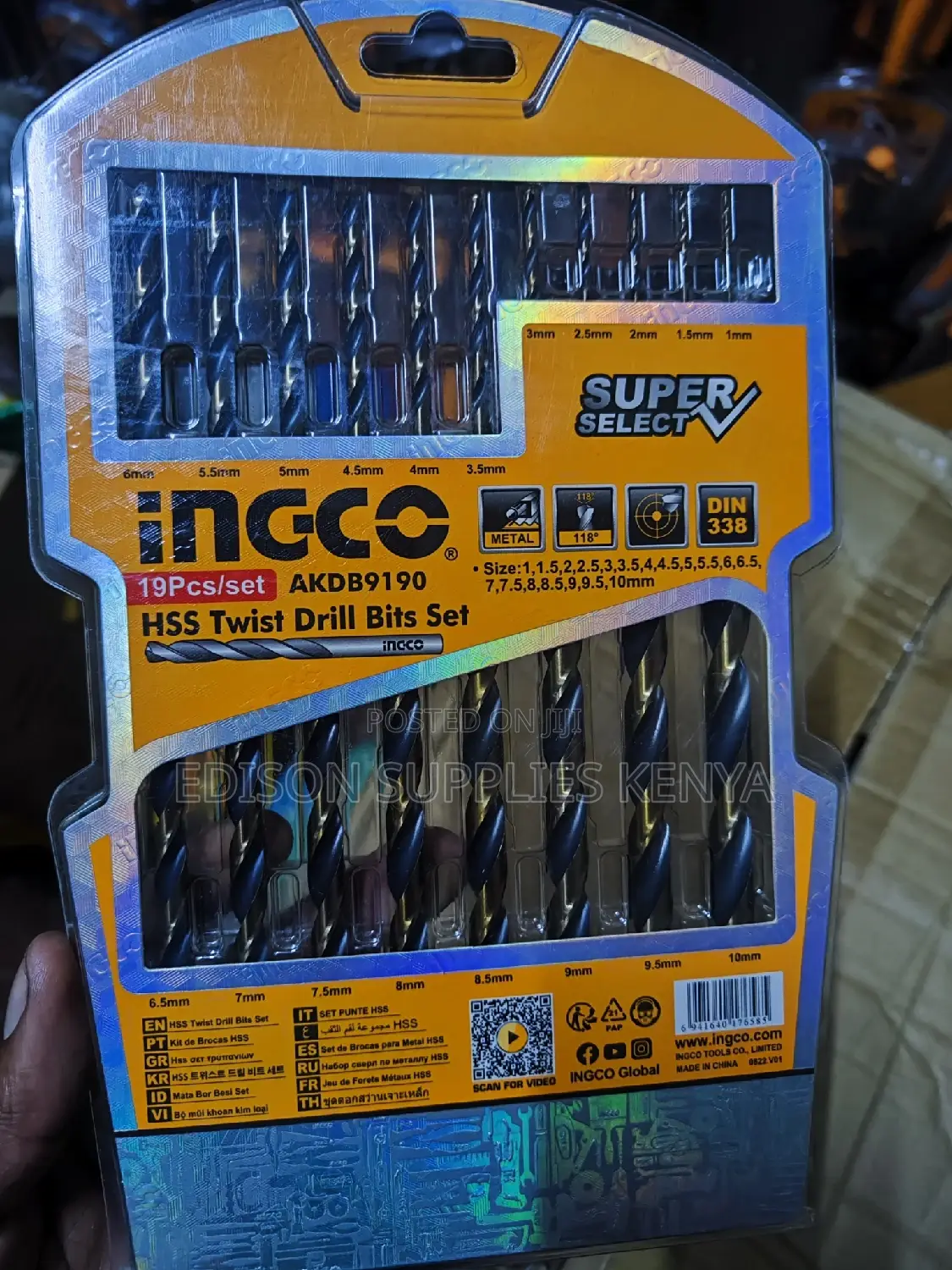 Ingco Drill Bits HSS Twist Drills Bits Set Metal Drill Bits