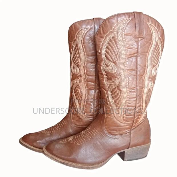 Pure Leather Cowboy Shoes - thumbnail 3