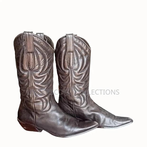 Pure Leather Cowboy Shoes - thumbnail 6