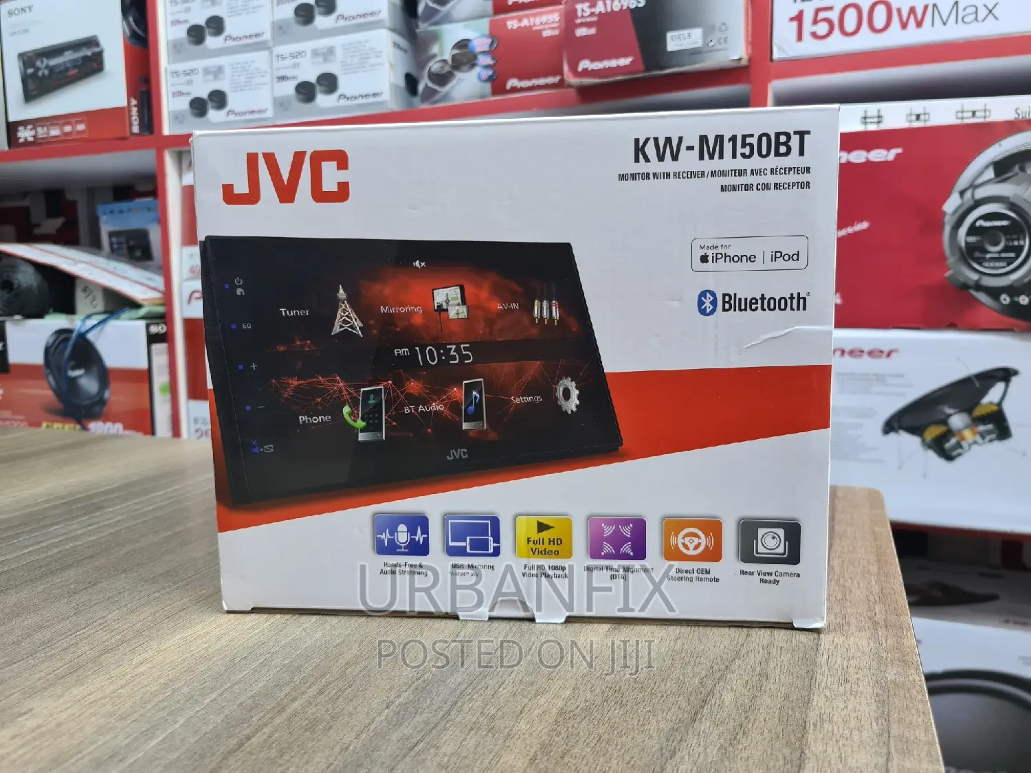 JVC KW-M150BT Monitor With Receiver and Usb Mirroring