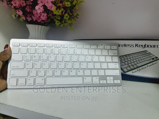 Sleek Wireless Keyboard Compatible With Tablet, Phone and PC