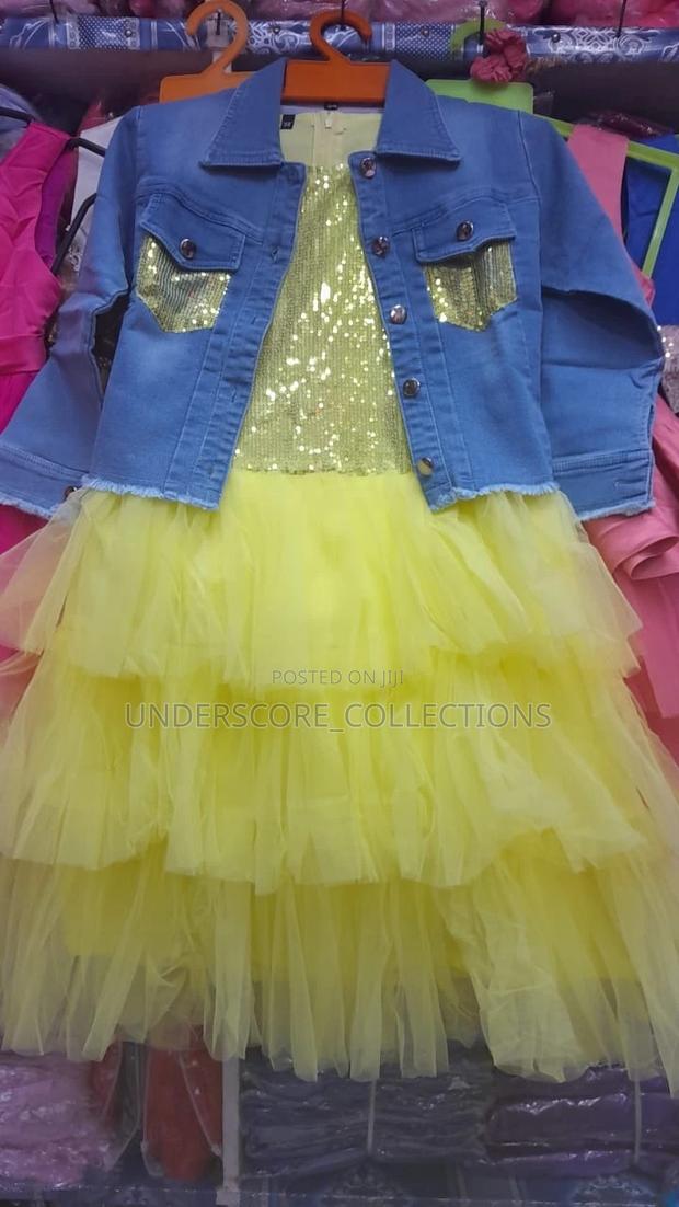 Girls Quality Three Pieces Set,Dress,Tight and Jacket - thumbnail 3