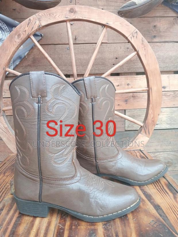 High-End Kids Cowboy Leather Shoes - thumbnail 8