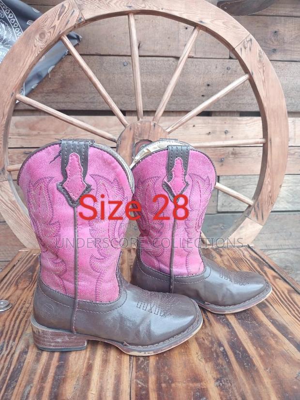 High-End Kids Cowboy Leather Shoes - thumbnail 10