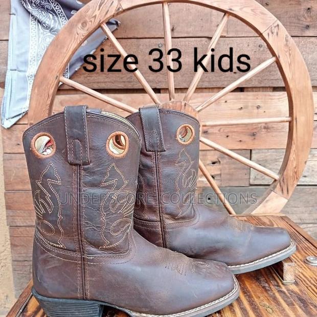 High-End Kids Cowboy Leather Shoes - thumbnail 12