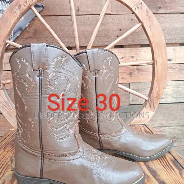 High-End Kids Cowboy Leather Shoes - thumbnail 13