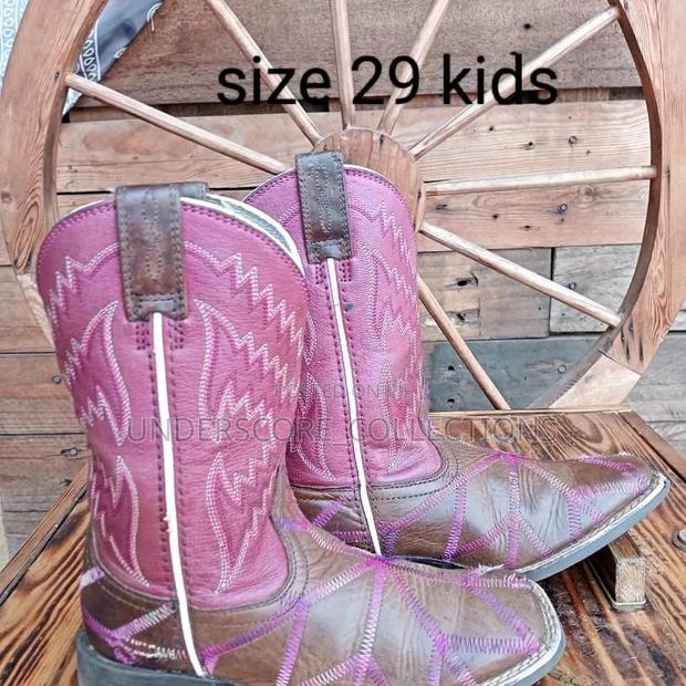 High-End Kids Cowboy Leather Shoes - thumbnail 14