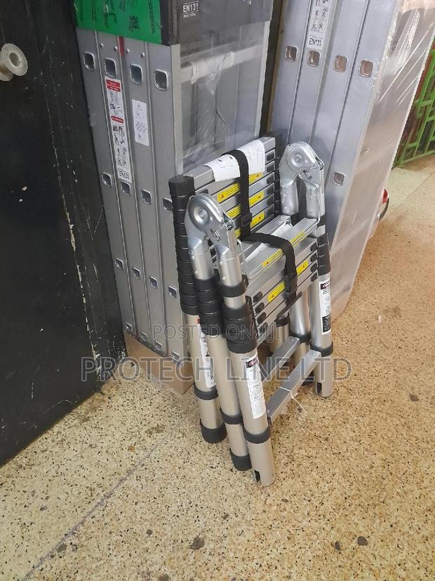 Telescopic Folding Ladder 3.8mts - thumbnail 4