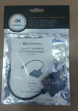 Cable Matters USB C to SATA Adapter (USB-C to SATA Gen 2