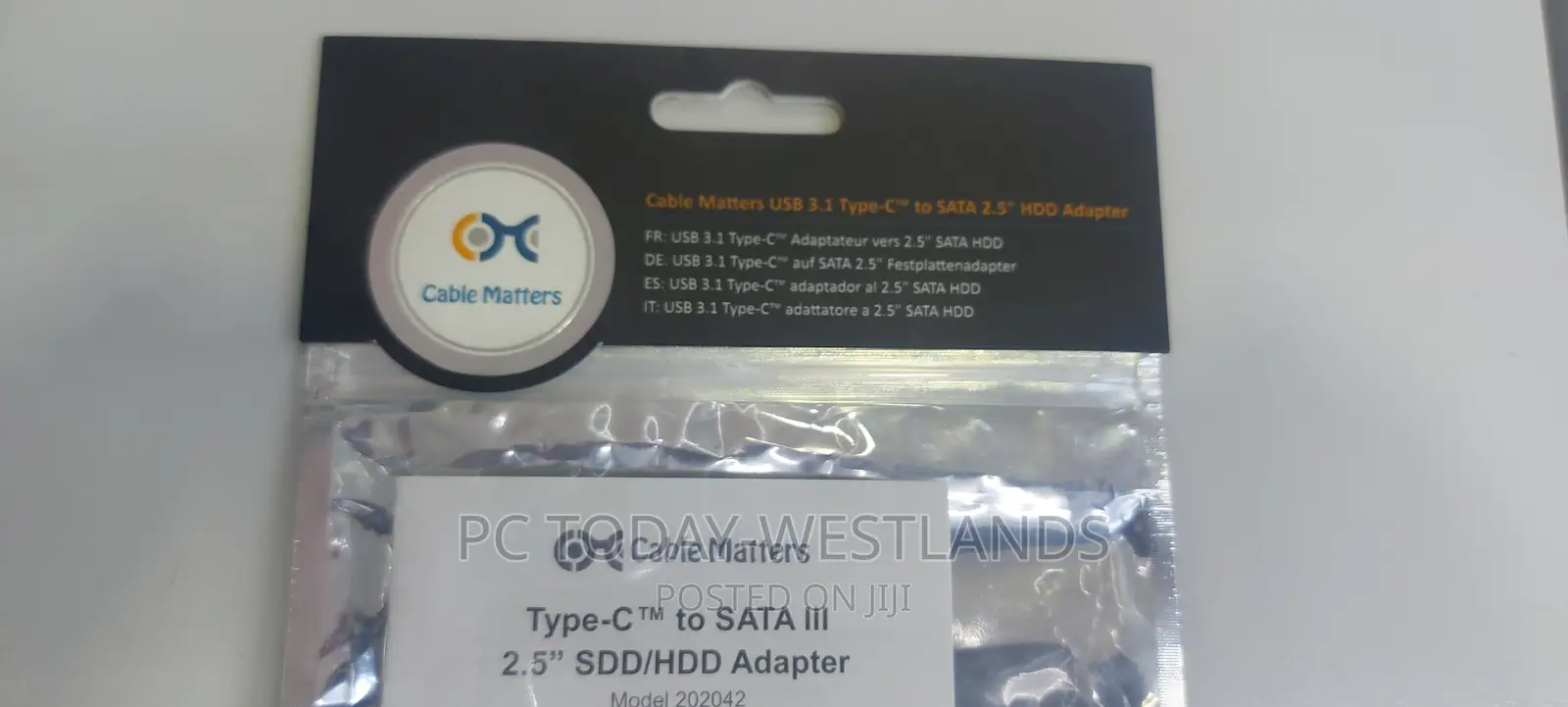 Cable Matters USB C to SATA Adapter (USB-C to SATA Gen 2
