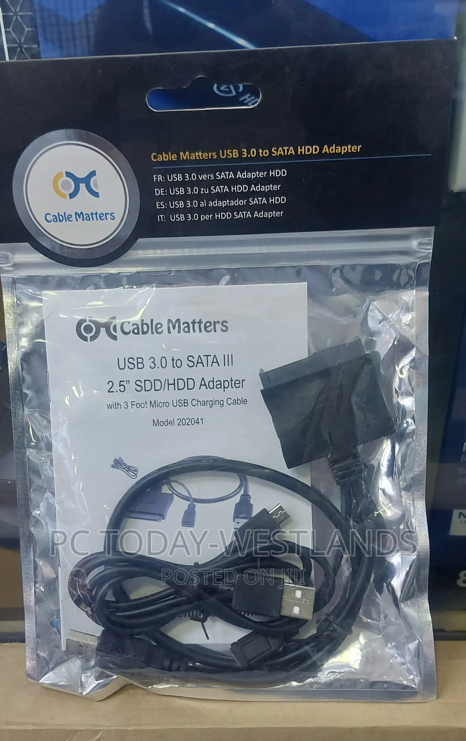 Cable Matters USB 3.0 to SATA III 2.5" Hard Drive Adapter