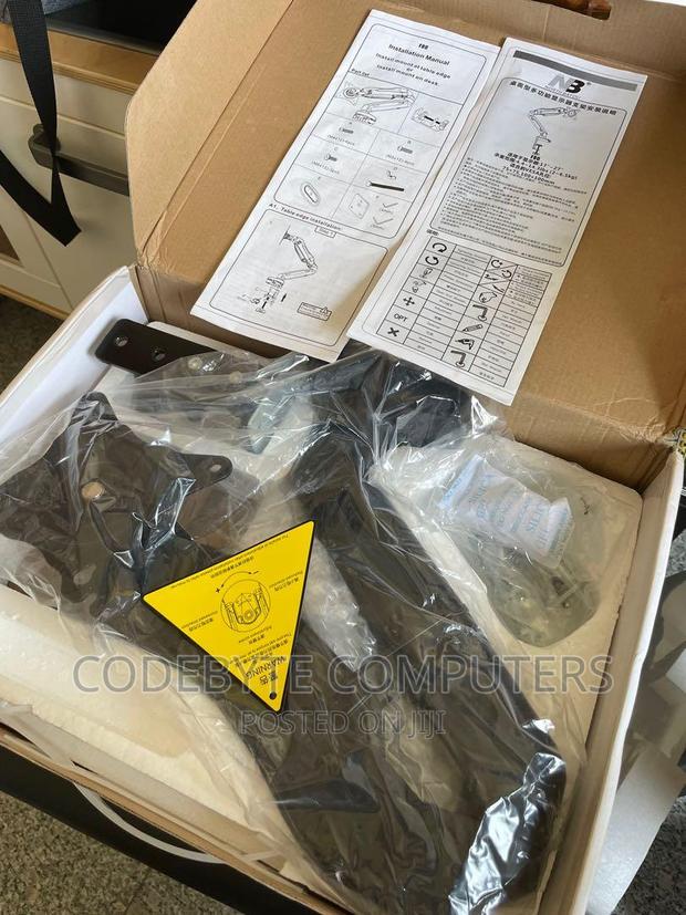 Monitor Desk Mount Stand Full Motion - thumbnail 2