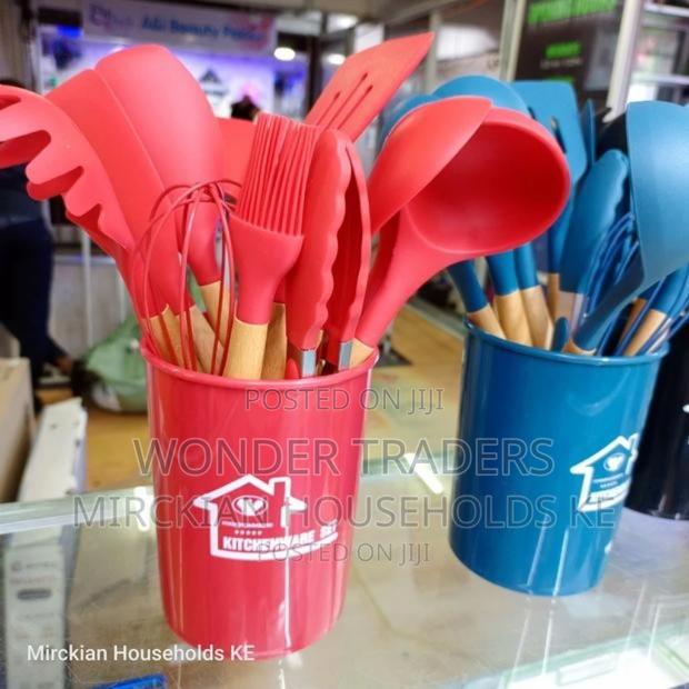 12pcs Silicon Non- Stick Cooking Spoon Set - main view