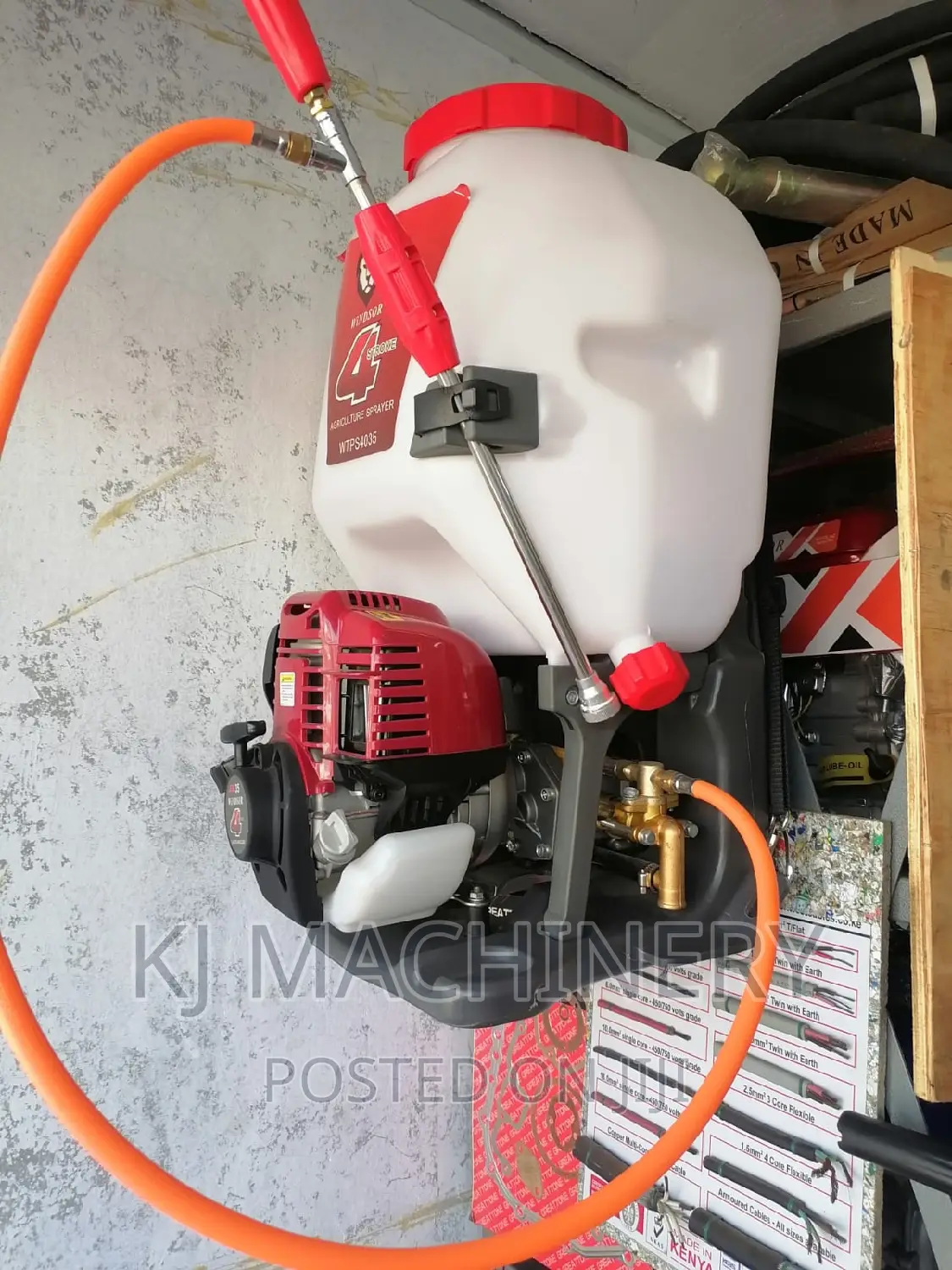 Gasoline Powered Knapsack Sprayer -20litres