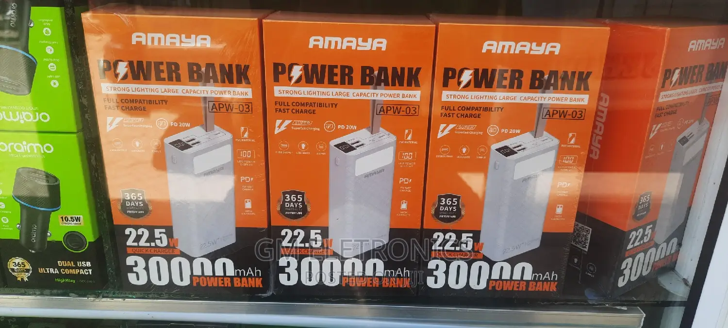 Amaya 30000mah Portable Powerbank 22.5W.