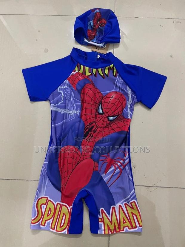 Boys Cartoon Theme Swim Suit - main view