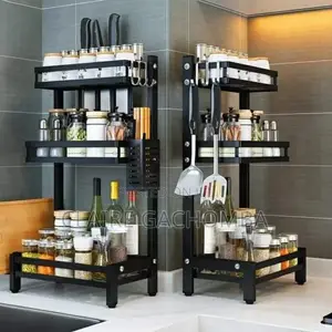 Black 3 Layer Spice Rack 