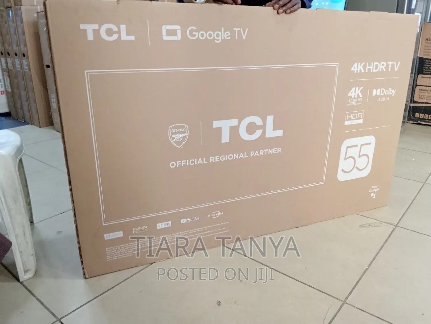 TCL 55 Inch 55 V6c Google Smart TV - Edgeless Design
