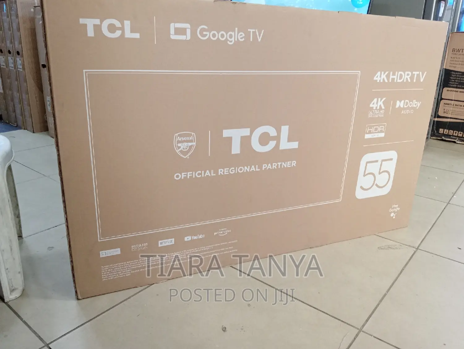 TCL 55 Inch 55 V6c Google Smart TV - Edgeless Design