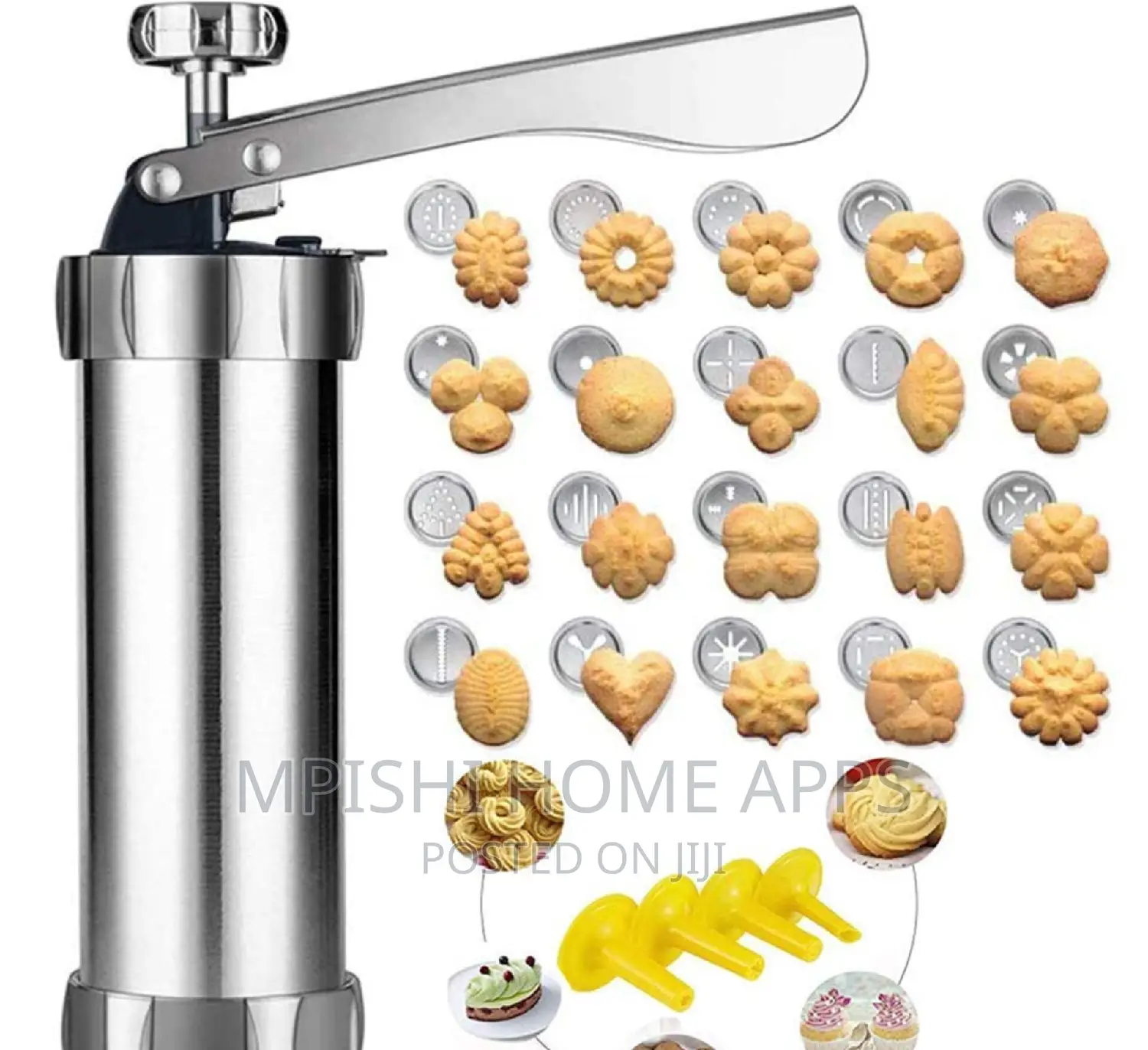 Stainless Steel 24 Option Cookie or Biscuit Press