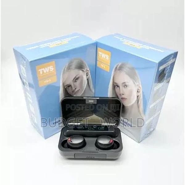 Black TWS F9-5 Earbuds - main view