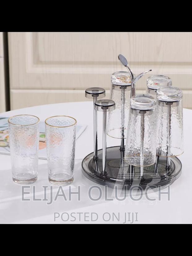 6PCS Rotating Glass/Tumbler Holder
