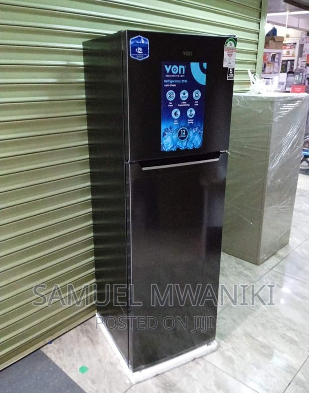 Von Refrigerator 255 Liters Double Door No Frost - Silver - main view